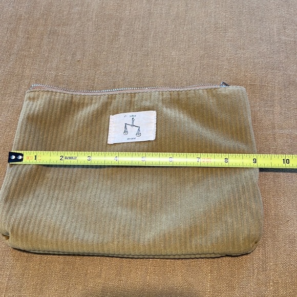 SEZANE zodiac LIBRA pouch in yellow velvet - Picture 6 of 7
